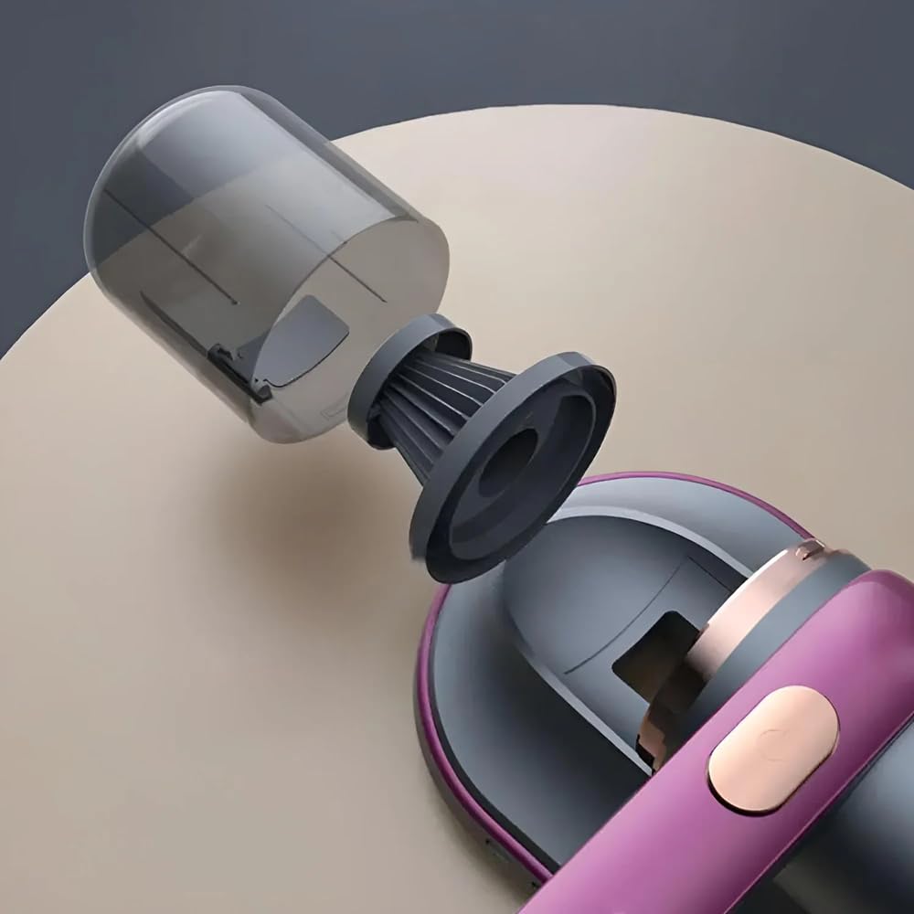 Aspiratore Antiacaro UV-C Senza Fili – Aspirapolvere Materassi Portatile Ricaricabile, Pulizia Profonda Letto Divano Tessuti, Rimuove Acari, Polvere e Allergeni