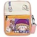 Ita Bag moda escuela japonesa claro pequeño bolso bandolera bolso bolso de hombro Lolita JK bolsa de anime bolsa para niñas, Pink, Medium