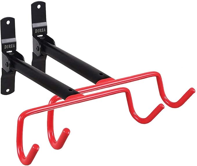 DIRZA Bike Wall Mount Bike Hanger 2 Pack Foldable Bicycle