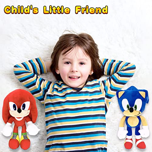 Wiemsdoy Classic Hedgehog Plushies Toy 12" The Hedgehog Toy Plush Figure Classic Hedgehog Plush Doll For Boys Girls Best Gift（3Pcs） #TOP2