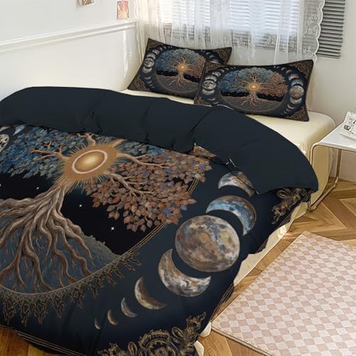 Housse de couette 140x200 texturée debleu foncé avec fermeture éclair invisible - 8