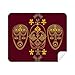 Middle Ages Red Head Pattern Cleaning Cloth Screen Cleaner 2pcs Suede Fabric