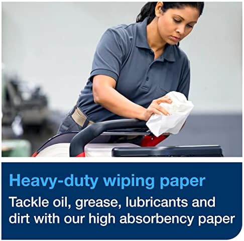 Tork Industrial Heavy-Duty Wiping Paper Blue W1, High Absorbency, 1 x 750 sheets, 130080