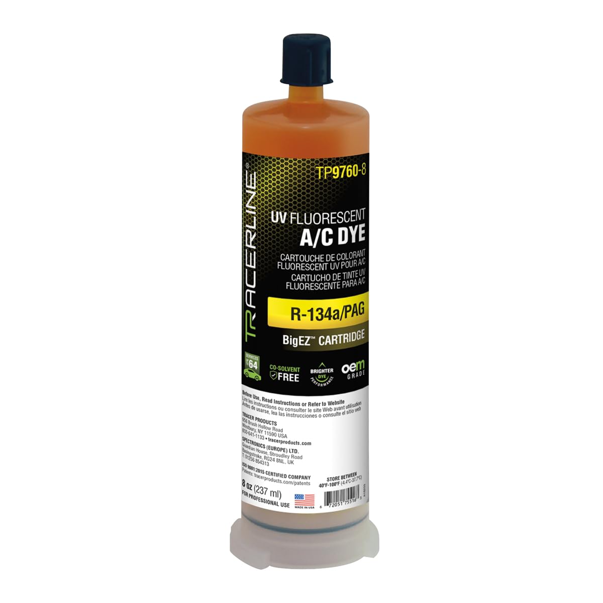 Amazon.com: Tracer Products TP9760-8 DYE A/C PAG BEZ 1X8OZ