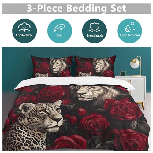 Ropa de cama de microfibra RosenLöwe lavable sin arrugas con cremallera práctica 6
