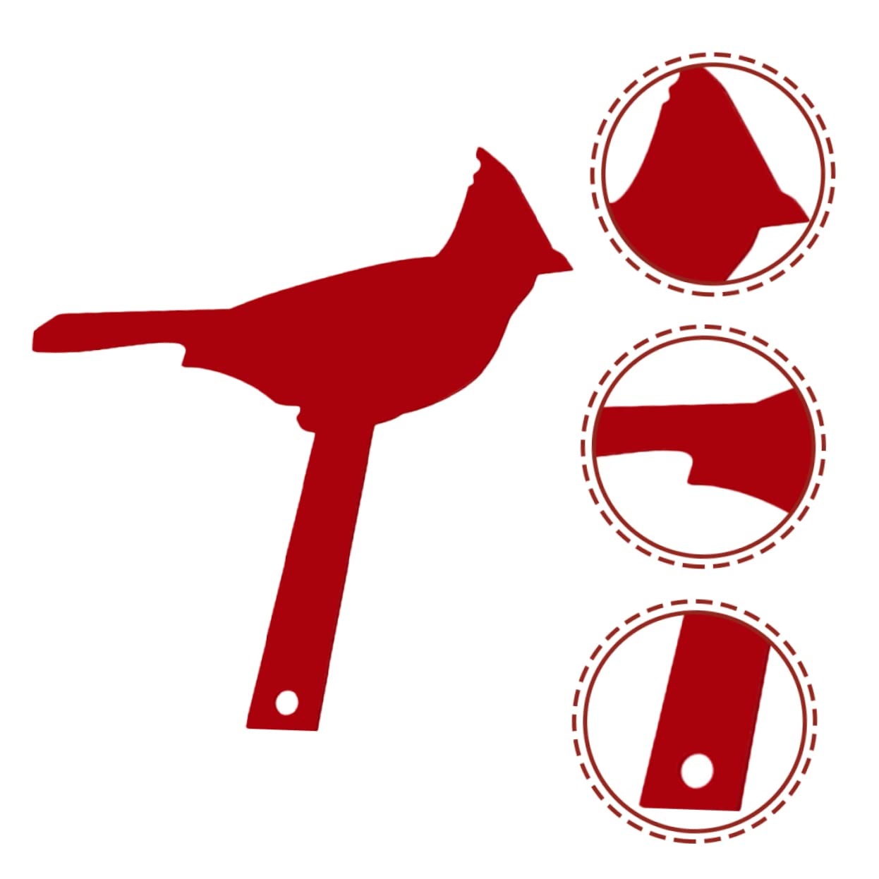 Levemolo Bird Shape Mailbox Pick Unique Garden Stake Outdoor Yard Ornament Easy to Install Flag Decor