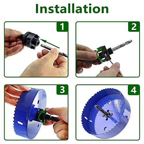 Image of Luomorgo 135mm /5 5 /16 inch Hole Saw with Arbor