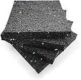 Premium Schwingungsdämpfer Antirutsch Pads Unterlage Waschmaschine Trockner 90x90mm Antivibrationsmatte Waschmaschine Dämmmatte Waschmaschine | 4er 10mm