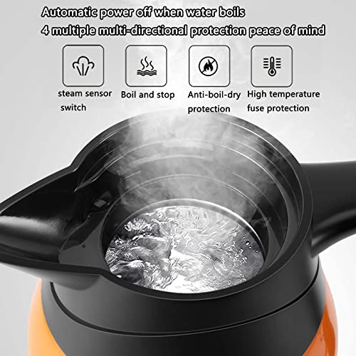 Tetera eléctrica para auto 24V 1000ml JUSHZ naranja miniatura 5