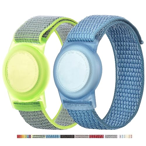 Image of Bracelet for AirTag Kids,Protective Cover for Air Tag with Nylon Wristband