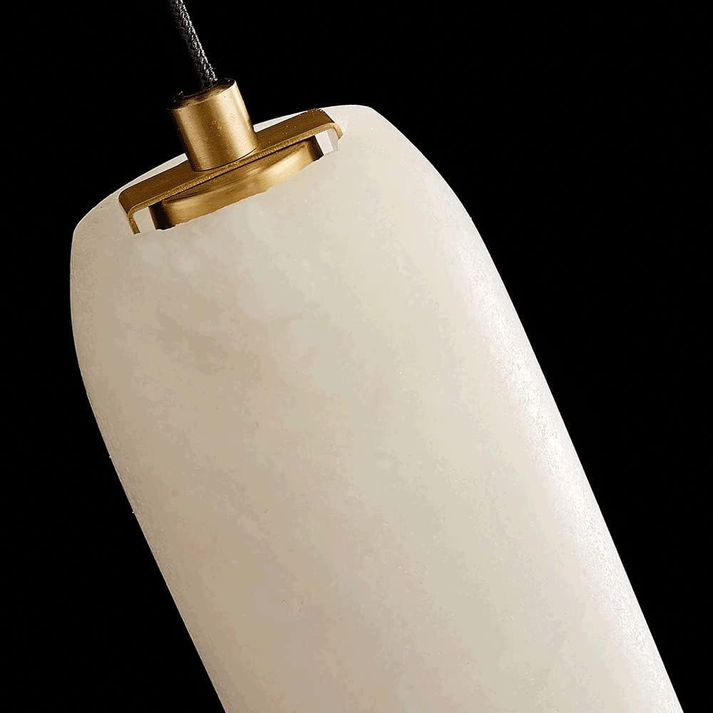 Lámpara colgante de mármol E14 1 lámpara simple de latón de lujo lámpara colgante de latón para restaurante, bar, isla, decoración de mesita de noche, lámpara colgante de techo