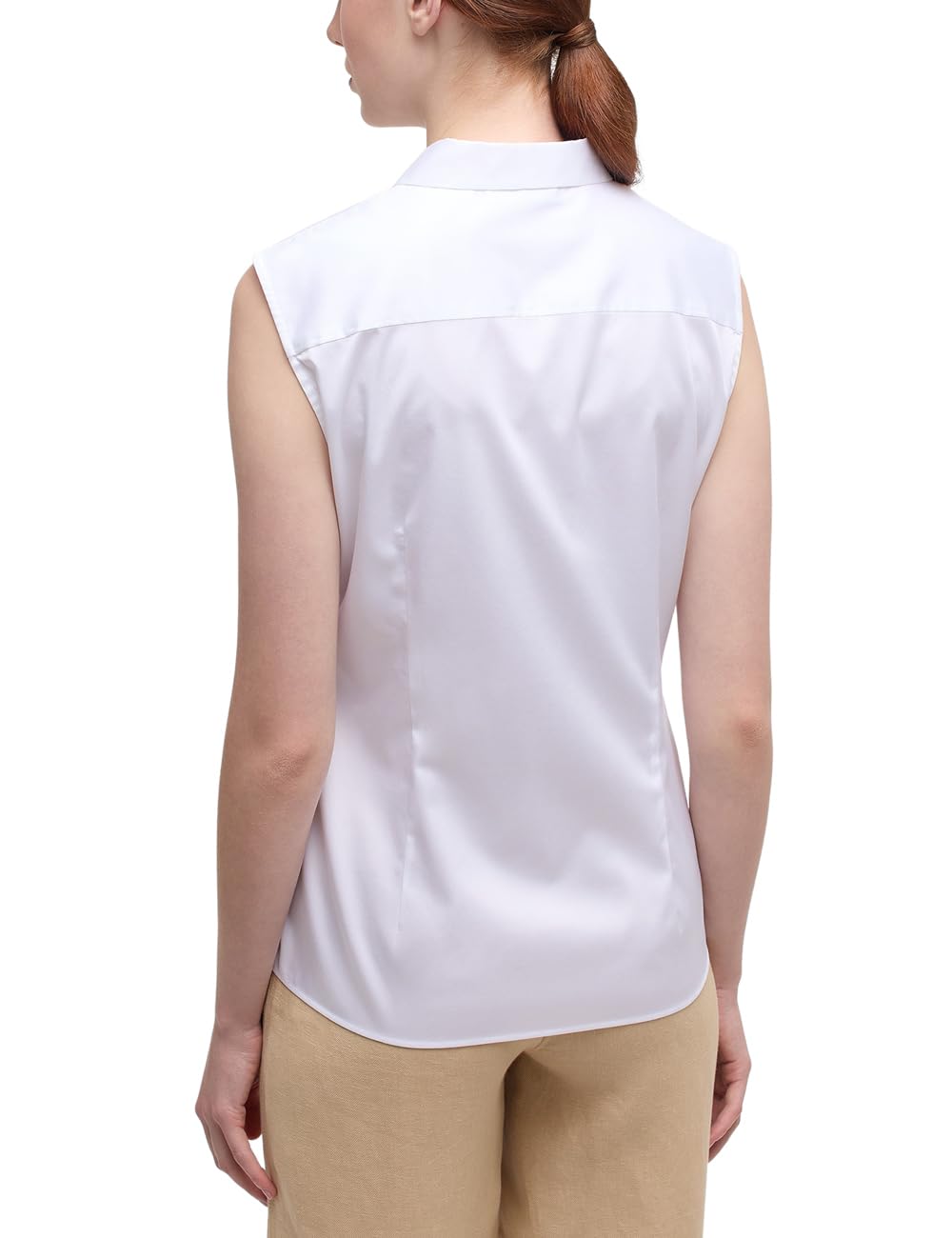ETERNA Female Satin Shirt Bluse unifarben Regular FIT