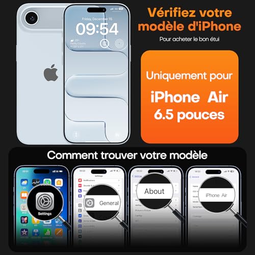 Coque iPhone Air fine antichoc protection écran caméra TAURI - 2