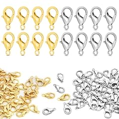 12mm Lobster Clasps Silver & Gold