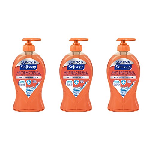 Softsoap Liquid Hand Soap Pump, Antibacterial Crisp Clean, 11.25 Ounce (pack of 3)