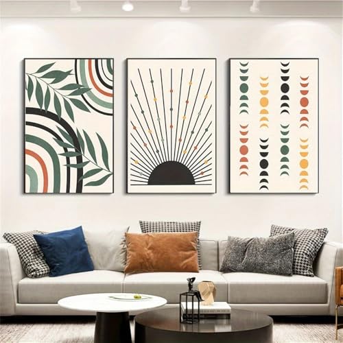 Affiches Botaniques Soleil et Lune Décoration Inspirante pour un Intérieur Serein