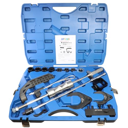 DPTOOL Inner CV Axle Puller Tool Slide Hammer Front Wheel Drive Axle Half Shaft Removal Kit with 48mm and 63mm CV Joint Fork Multi-Function Automobile Ball Joint Removal Tool