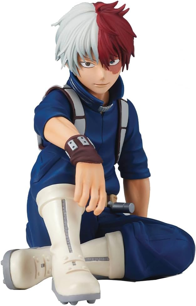 YLQANONG MHA Figures Midoriya Izuku/Todoroki Shouto/Asui Tsuyu Anime Figure Statues PVC Mha Anime Figurine Desk Decoration 3.94IN