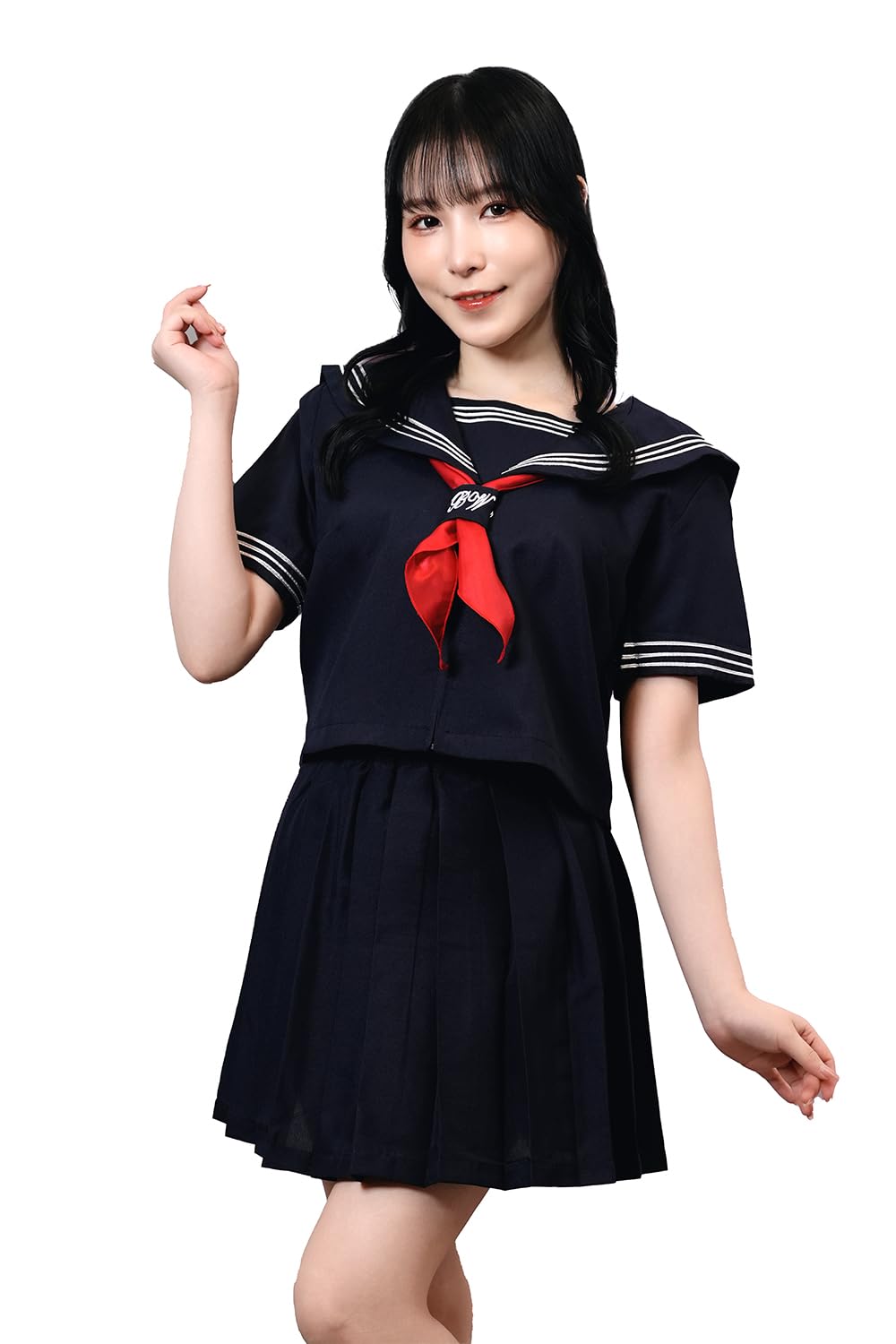 Amazon.co.jp: Be With 青空セーラー 制服 セーラー服 紺 Mサイズ