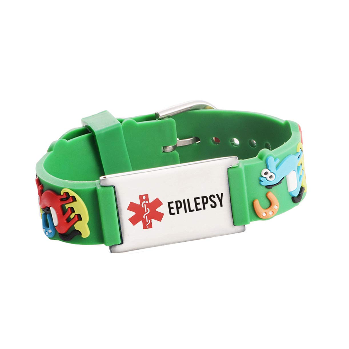 LinnaLove cartoon medical alert id bracelets Parents gift to Son, daughter, brother, sister