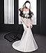 2WANYONG Fashion Black Lace Wedding Veil Two Layer 300 * 150CM Appliques Cathedral Long Bridal Veil with Comb