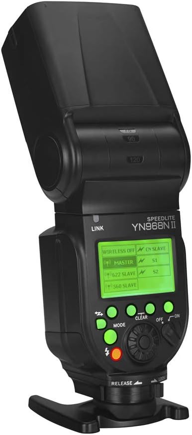 YN968N Wireless Camera Flash Speedlite Master Optical Slave HSS TTL for Nikon Cameras