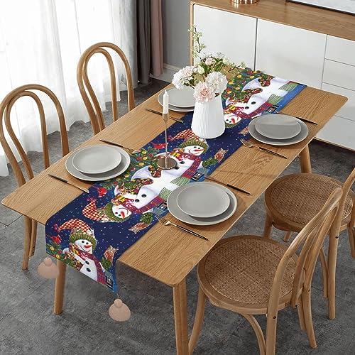 Chemin de table déco Noël rustique et long pour cuisine et buffet