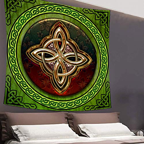 Uhometap Celtic Tapestry, Irish Circular Love Knot Good Fortune Tapestry Wall Hanging Wall Art Decor Bedroom Living Room Dorm Decor, 60X60 Inches Gtwyuh323 #TOP4