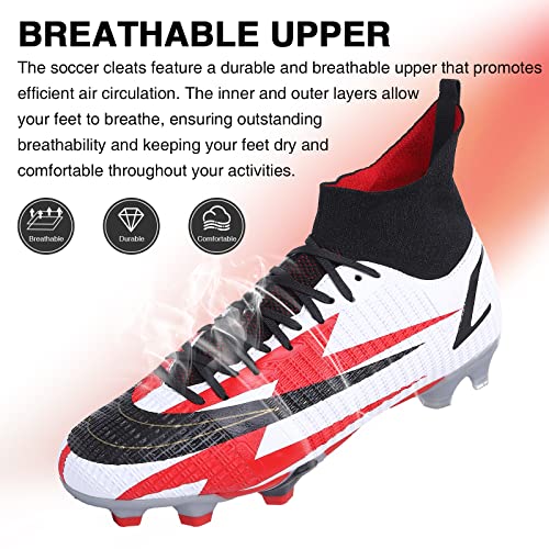 CBUSTER Soccer Cleats Men Womens Football Cleats for Big Boy AG/FG