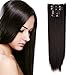 Onedor 24" Straight Synthetic Clip in Hair Extensions. 7 individual pieces for multiple styles.140g (6#-medium Chestnut Brown)