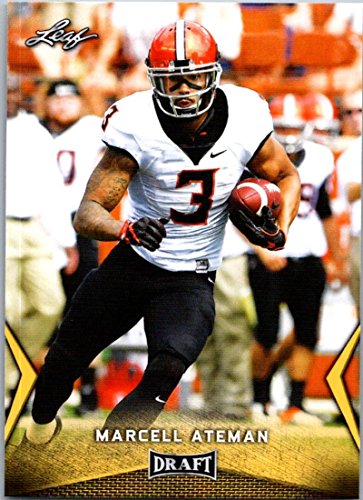 2018 Leaf Draft Gold #36 Marcell Ateman Oklahoma State Cowboys Football Card