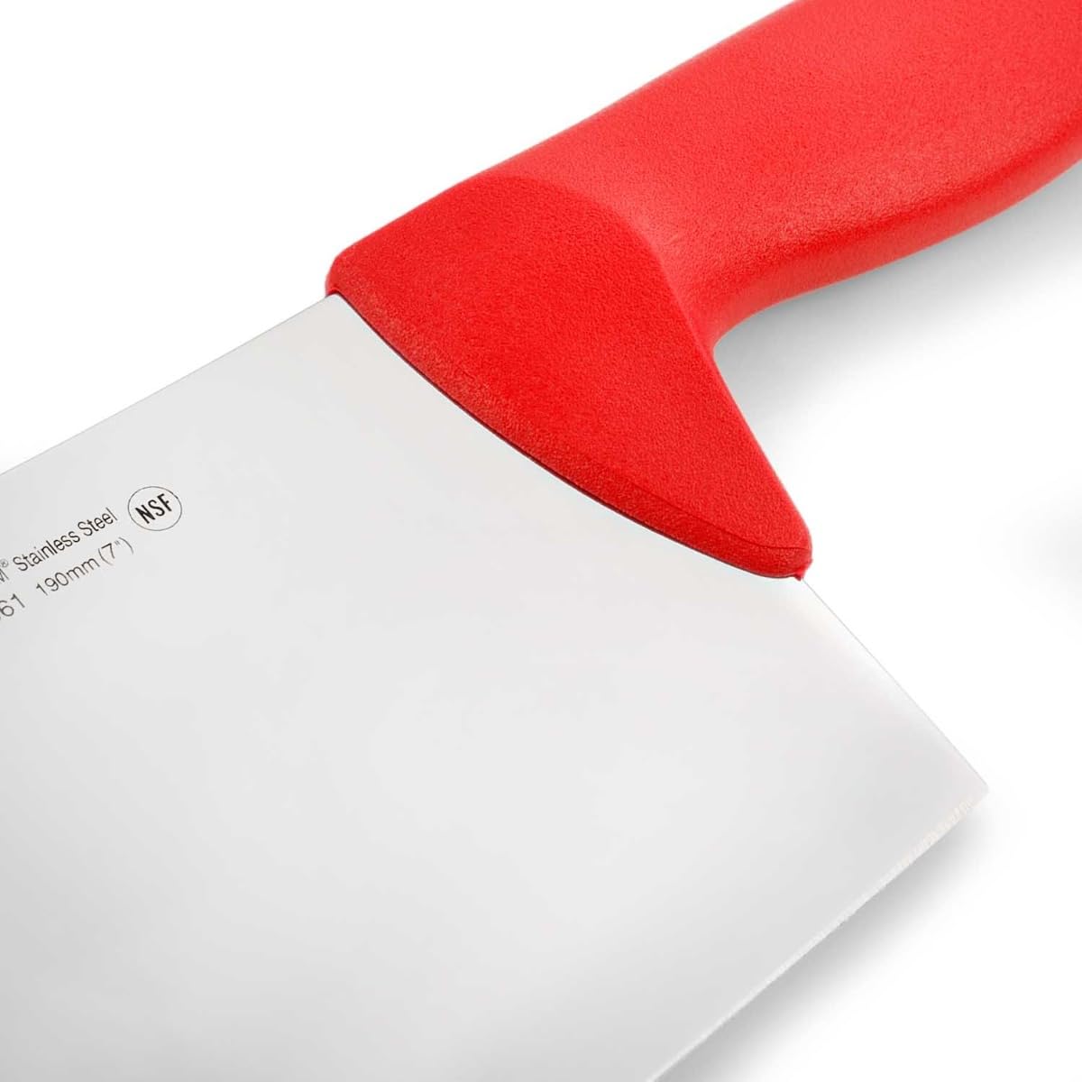 Arcos Couteau de Boucher à Découper – Lame en Acier Nitrum, Manche en Polypropylène – Robuste et Hygiénique, Système d'Identification de Couleur – Rouge, Série 2900