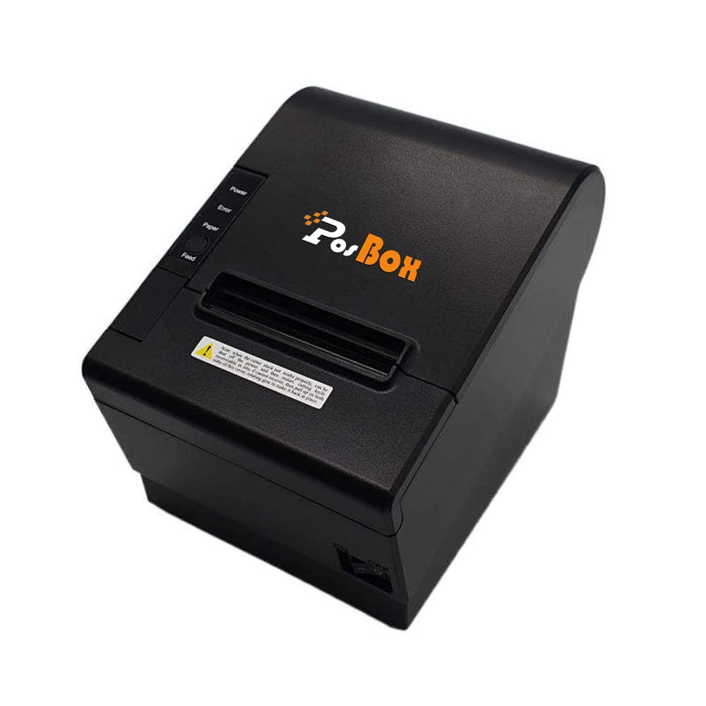 PosBox 80mm Thermal Receipt POS Printer with Auto Cutter (USB)