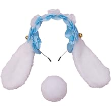 Faylay Cosplay Women Plush Furry Bunny Ears Headwear Accessory Rabbit Headband