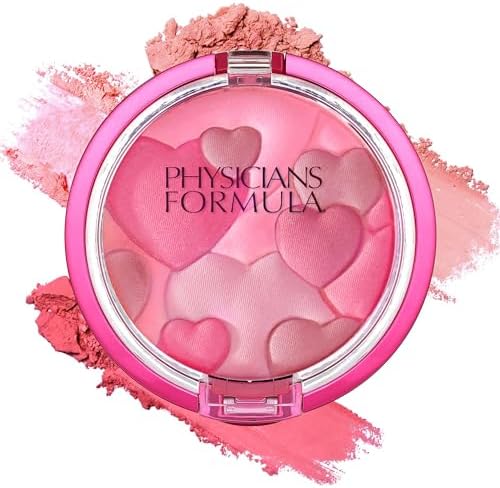 Physicians Formula Happy Booster Glow & Mood Boosting Blush, Silky Smooth Formula, Hypoallergenic, Blends Easily with Radiant Finish – Rose