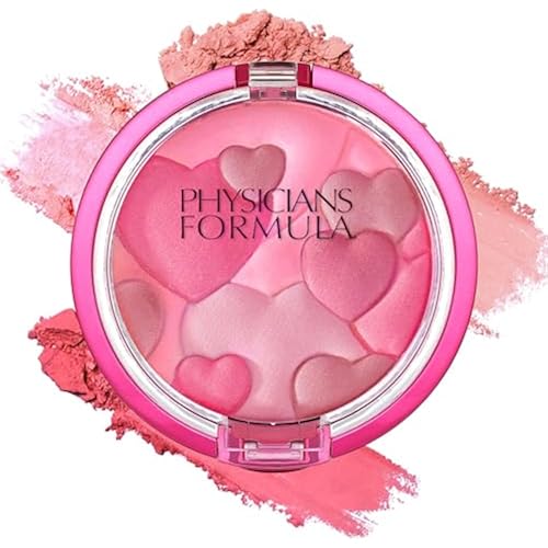 Physicians Formula Happy Booster Glow & Mood Boosting Blush, Silky Smooth Formula, Hypoallergenic, Blends Easily with Radiant Finish – Rose