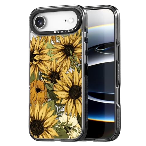 Bouvardia for iPhone 17 Air Case, Cute Girly Design for Women, Shockproof & Aesthetic, Floral Theme - Sun Flowers by Bouvardia - Used condition - US$11.18