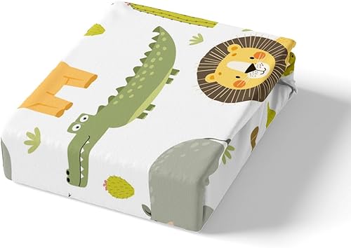 Miniatura 4 de Juego de ropa de cama con estampado de animales salvajes, funda de edredón con estampado de animales salvajes para niños, niñas, adolescentes, lindo