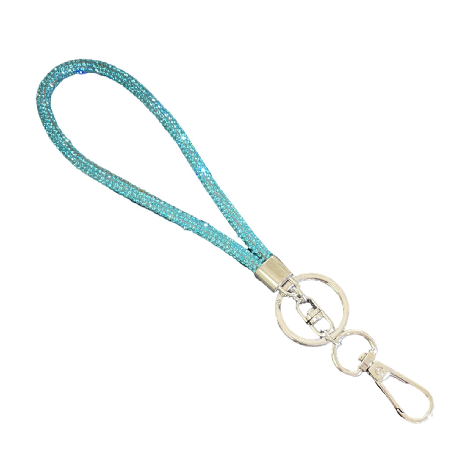 NEWFT Crystal Cellphone Cord Rhinestones Phone Lanyard Fashionable Crossbody Chain for Mobiles Versatile Keychain Accessory