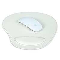 Londo Tappetino per Mouse Ovale in Pelle con Poggiapolso, Tappetini da scrivania