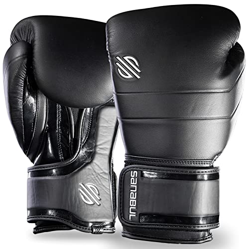 Sanabul Lab Series Boxing Gloves For Men And Women (Black/White, 16 Oz) #TOP9