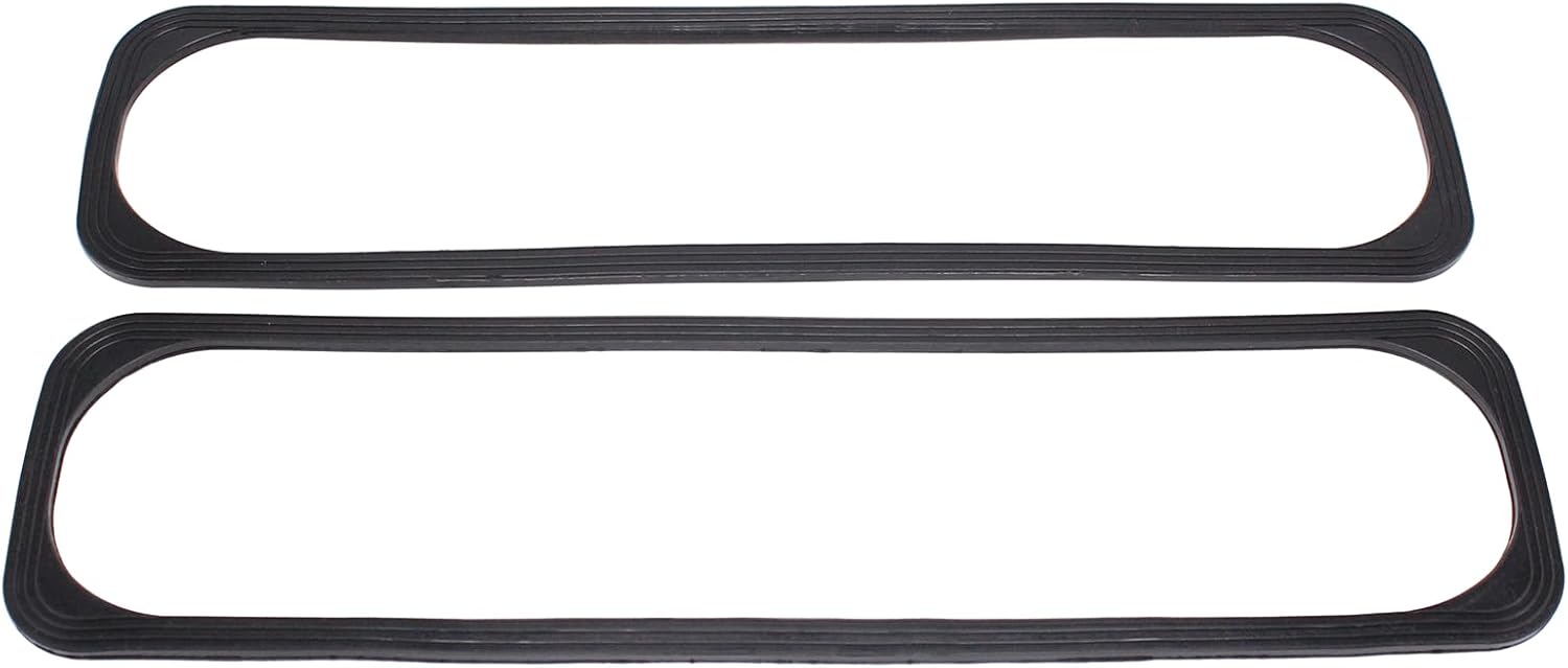 2 PCS/SET Black Center Bolt Valve Cover Rubber Gaskets Compatible with 1986-2002 Small Block Chevy SBC 5.0L 5.7L 305 350
