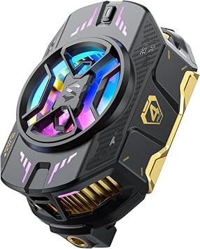 Cubonic Black Shark FunCooler 4 Pro, 27W Mobile Phone Cooling Fan App Controlled for Gaming, Cell Phone Cooler for iOS/Android (2.63-3.46 Inches) Semiconductor Heatsink Cooling