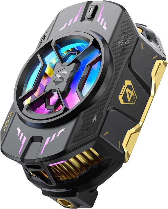 Cubonic Black Shark FunCooler 4 Pro, 27W Mobile Phone Cooling Fan App Controlled for Gaming, Cell Phone Cooler for iOS/Android (2.63-3.46 Inches) Semiconductor Heatsink Cooling-image-14
