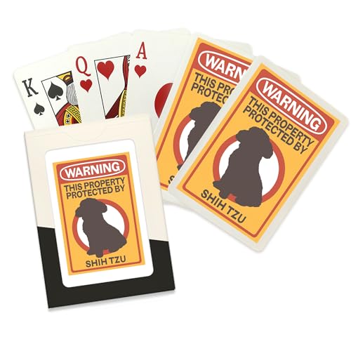 Baraja de 52 cartas Póker Lantern Press Shih Tzu