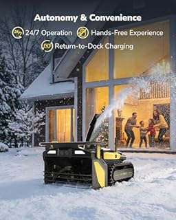 YARBO Robot Lawn Mower and Robotic Snow Blower with Modular Design, Auto-Recharging, AI Multi-Zone Mapping & RTK for Navigation