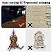 nicknack 3D Wooden Puzzle,Model Kits Desk Clock-Laser Cut Clock Model Kits, Christmas Birthday Gifts for Kids and Adults - 47pcs Jigsaw