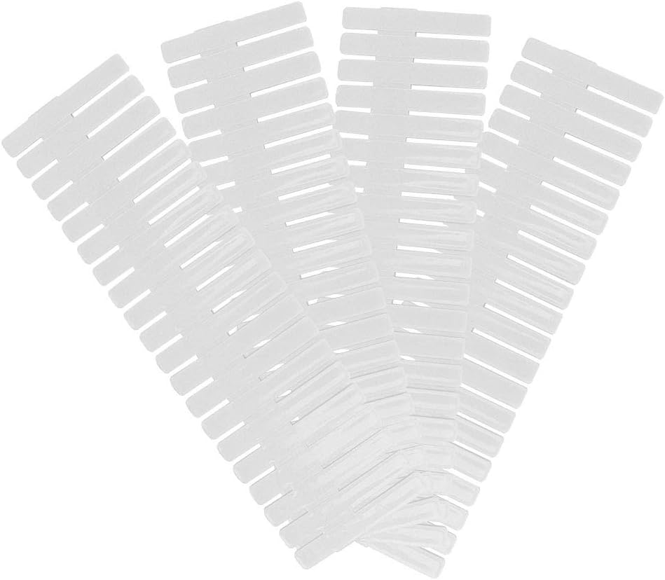 Adjustable DIY Plastic Drawer Organizer Drawer Dividers for Tidy Storage White Pink (Short style 24.8 * 7)