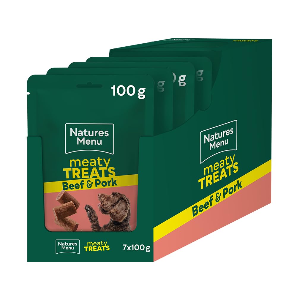 Natures Menu Meaty Treats Beef And Pork Dog Treats - 100G