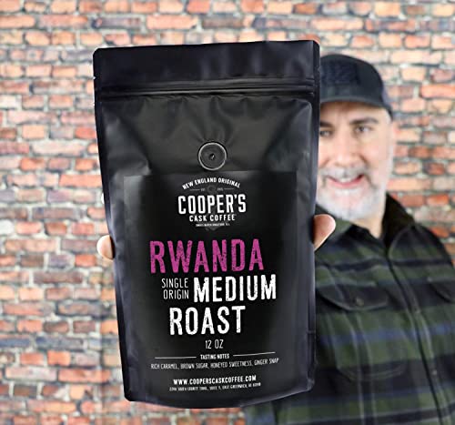 Rwanda Full Bodied Medium Roast Coffee Beans, Single Origin Whole Bean, - 12 Oz Bag #TOP3